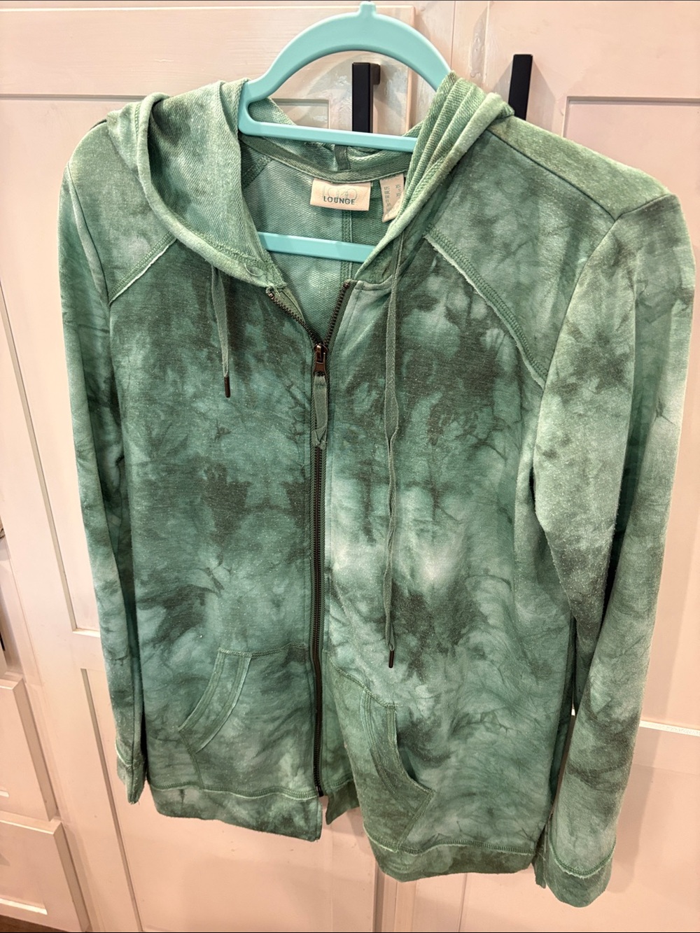Mainstreet Tie-Dye Zip Hoodie Jacket - Green